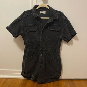 Free People Marci Cuffed Shortalls